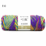 8 Strands Of Gradient Milk Cotton Wool Hand-knitted Medium Thick - Minihomy