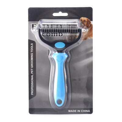 Pet Cat Dog Stainless Steel Double Sided Knotted Comb - Minihomy