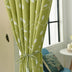 Rattan leaf cotton and linen embroidery half blackout curtain