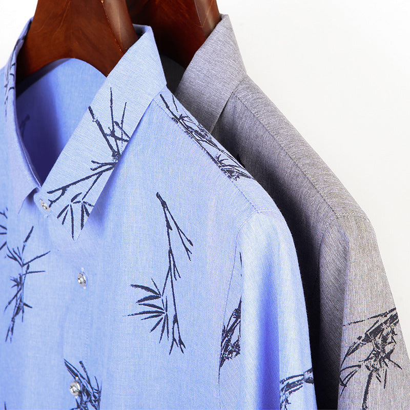 Printed short-sleeve shirt for men