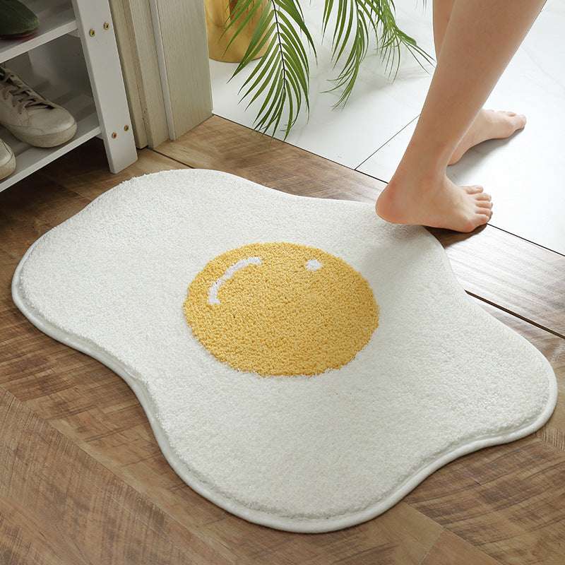 Funny Egg Entrance Carpet Hallway Bathroom Rug - Minihomy