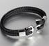 Men's Stainless Steel Anchor Bracelet Vintage Woven Leather Leather Bracelet Multilayer Leather Bracelet Couple Bracelet - Minihomy