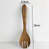 Natural Wood Tableware Spoon Ladle Turner Long Rice Colander Soup Skimmer - Minihomy