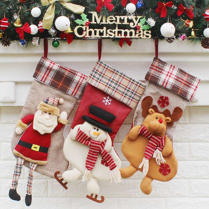 Christmas Sock Gift Bag Christmas Ornament - Minihomy