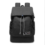 Feather sail men's backpack, men's Korean version of leisure backpack, male college students bag, male travel bag, computer bag, men's bag - Minihomy