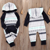 Pajamas Hooded Triangle Arrow Newborn Harness - Minihomy