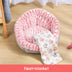 Pet Bed Soft Non-Slip Plush Kennel Round Cat Dog Nest Cushion - Minihomy