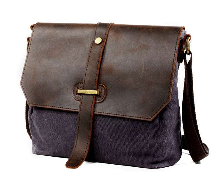 Men's canvas shoulder bag - Minihomy