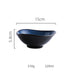 Blue ceramic plate bowl - Minihomy