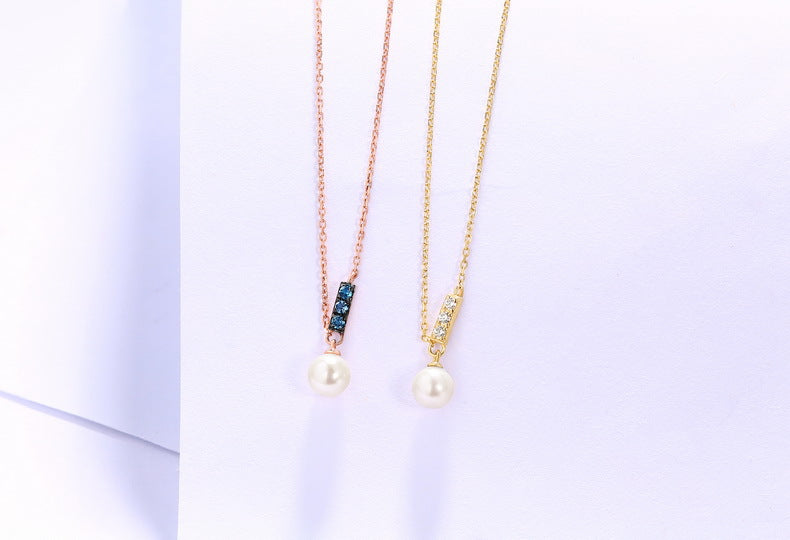 14K Rose Gold Jewelry Pearl Necklace - Minihomy