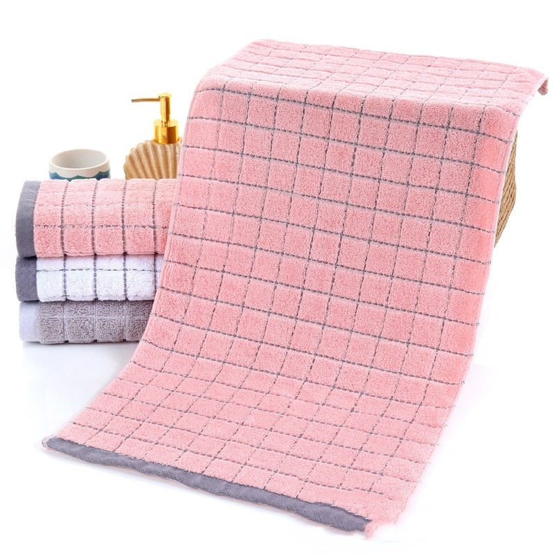 Jacquard checked towel - Minihomy