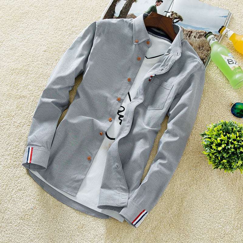 Men's slim shirt casual summer all-match Shirt - Minihomy