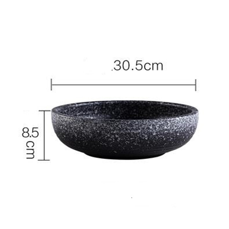 1PC Japanese Style Ceramic Thickened Large Shallow Soup - Minihomy