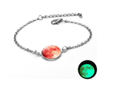 Luminous Star Series Planet Necklace Crystal Cabochon Bracelet - Minihomy