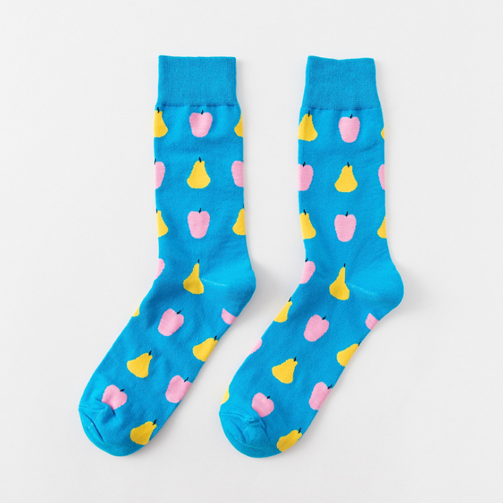 Happy tube socks fruit banana men's and women's socks - Minihomy