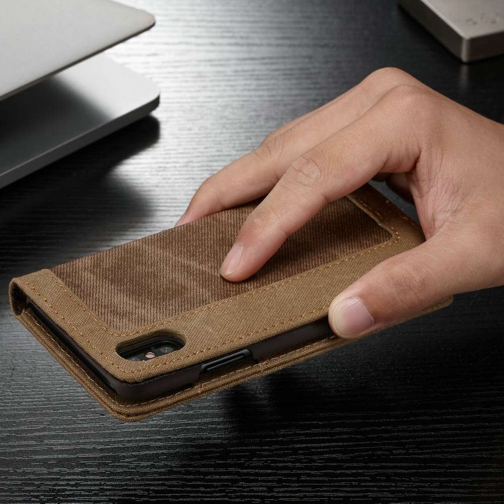 Canvas material  leather Phone case - Minihomy