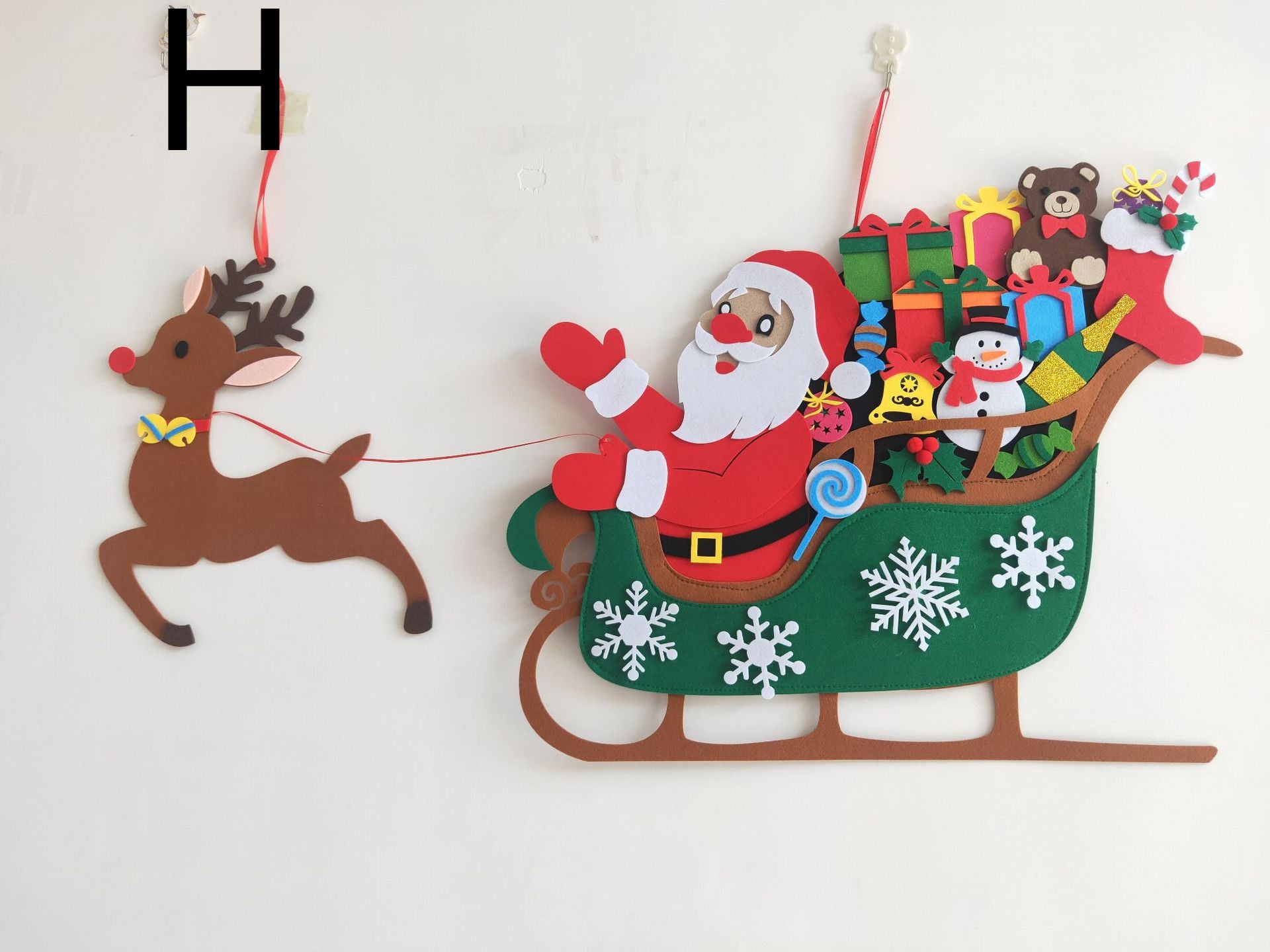 DIY Felt Christmas Tree With Three-dimensional - Minihomy