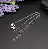 X & P Charm Fashion Silver necklaces for Women Girl Heart Honeycomb Bee pendant choker necklace Gift Prom Party Animal