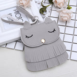 Girls change small bag children bags Pu all-match creative  package small fox tassel bag - Minihomy