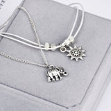 Sun Elephant Pendant Women's Anklet