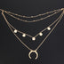 European Bead Multilayer Moon Pendant Winter Sweater Chain Alloy Jewelry - Minihomy