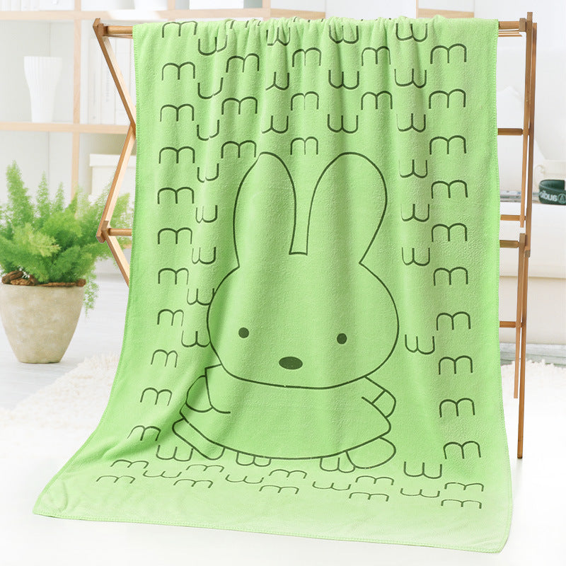 Bath towel beach towel cartoon print - Minihomy