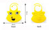 Baby bibs waterproof silicone feeding baby saliva towel  newborn cartoon waterproof aprons Baby Bibs - Minihomy