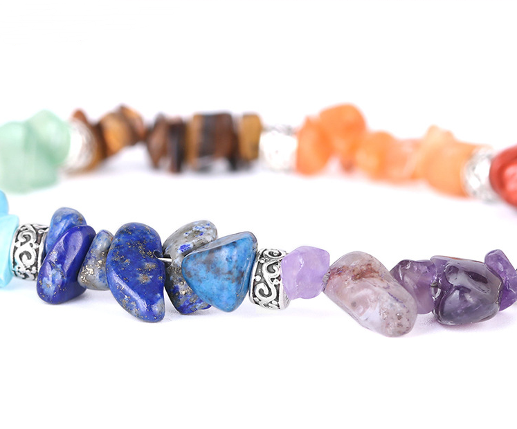 7 chakra Gravel bracelet - Minihomy