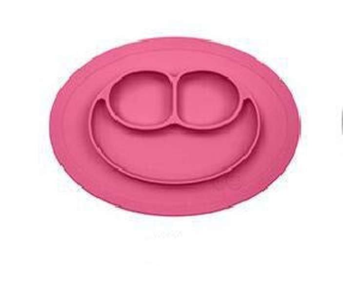 Children's meal pad with silicone smiling face plate - Minihomy