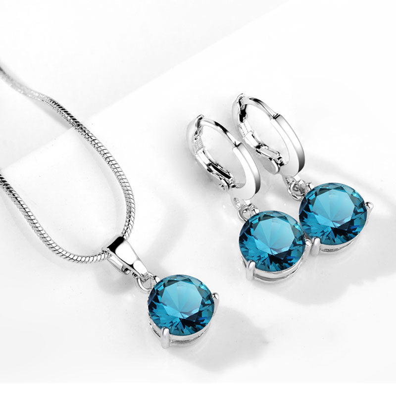 Water Drop Necklace Earring Set