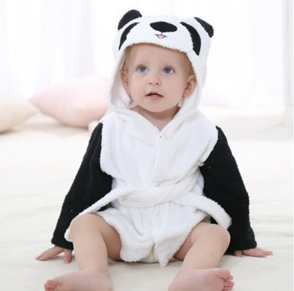 Cartoon Cute Animal Modeling Baby Bath Towels Baby Bathrobes Cotton Children's Bathrobes Baby Hooded - Minihomy