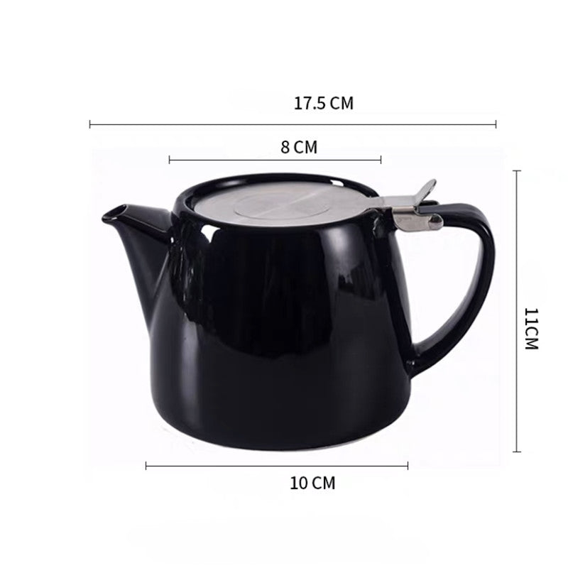 Large-capacity High-temperature-resistant Ceramic Teapot With Lid - Minihomy