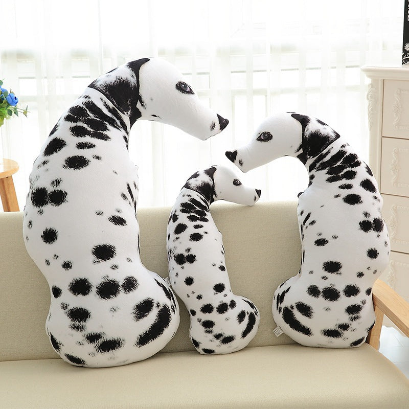 Funny 3D Dog Print Throw Pillow Creative Cushion Cute Plush Doll Gift Home Decor - Minihomy