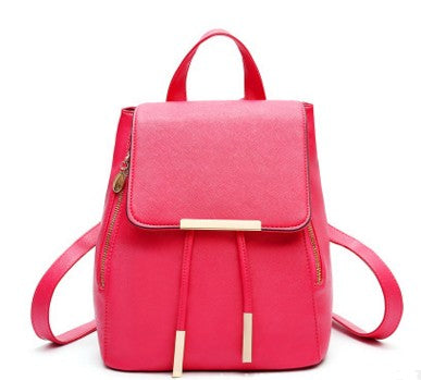 Women Backpack High Quality PU Leather Mochila Escolar School Bags For Teenagers Girls