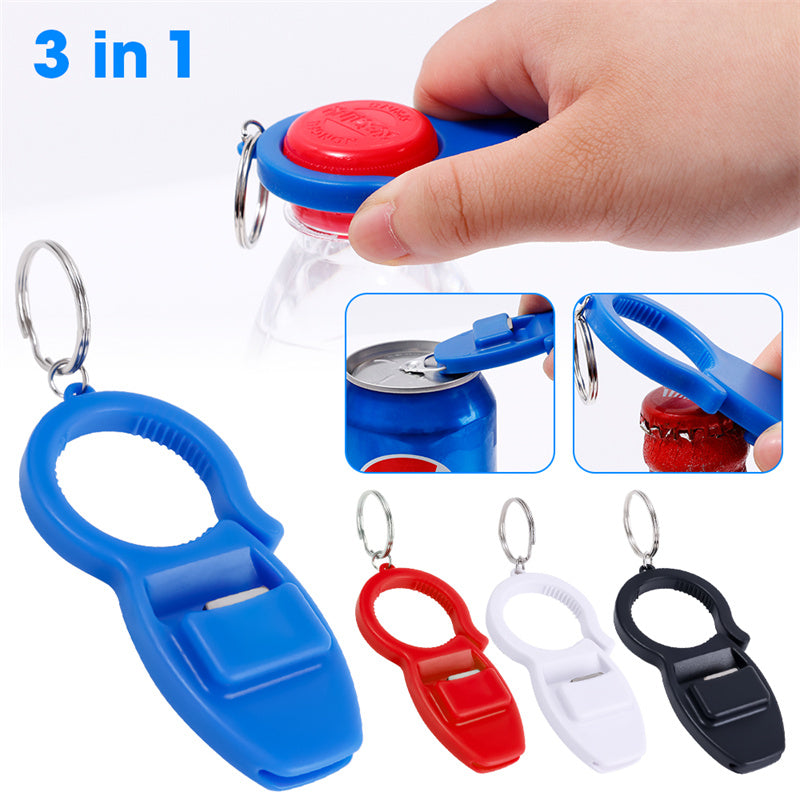 Plastic Keychain Wall-mounted Beverage Bottle Opener - Minihomy