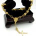 Stainless Steel Buddhist Bead Bracelet Cross Jesus Gold Bracelet