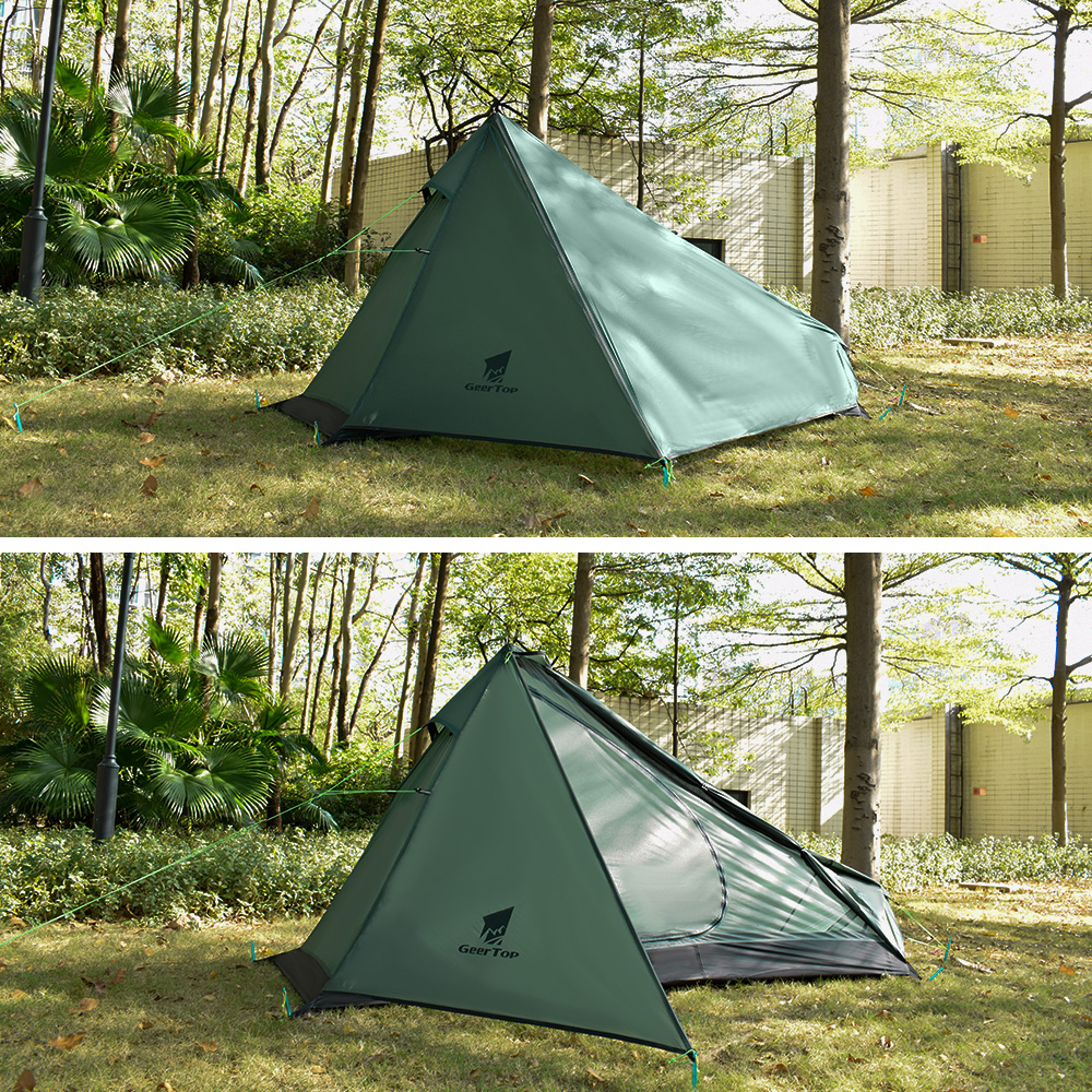 High-end Light Portable Climbing Pyramid Poleless Tent - Minihomy