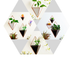 Creative home three-dimensional wall decoration flower pot - Minihomy