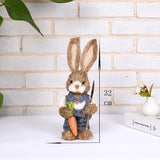 Simulation Papyrus Easter Rabbit Decoration Home