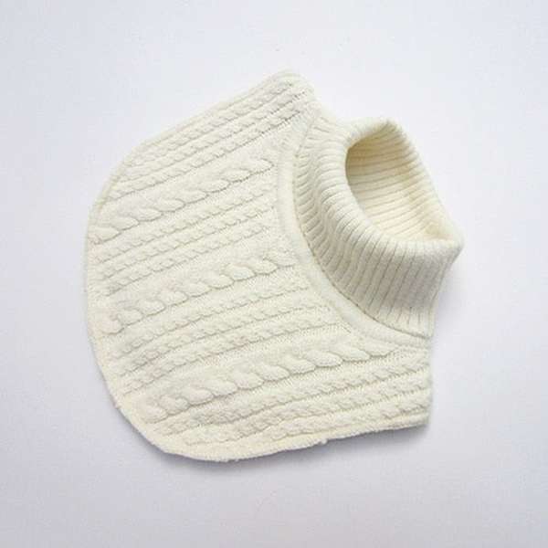 Children's Pullover Warm High-neck Knitted Scarf - Minihomy