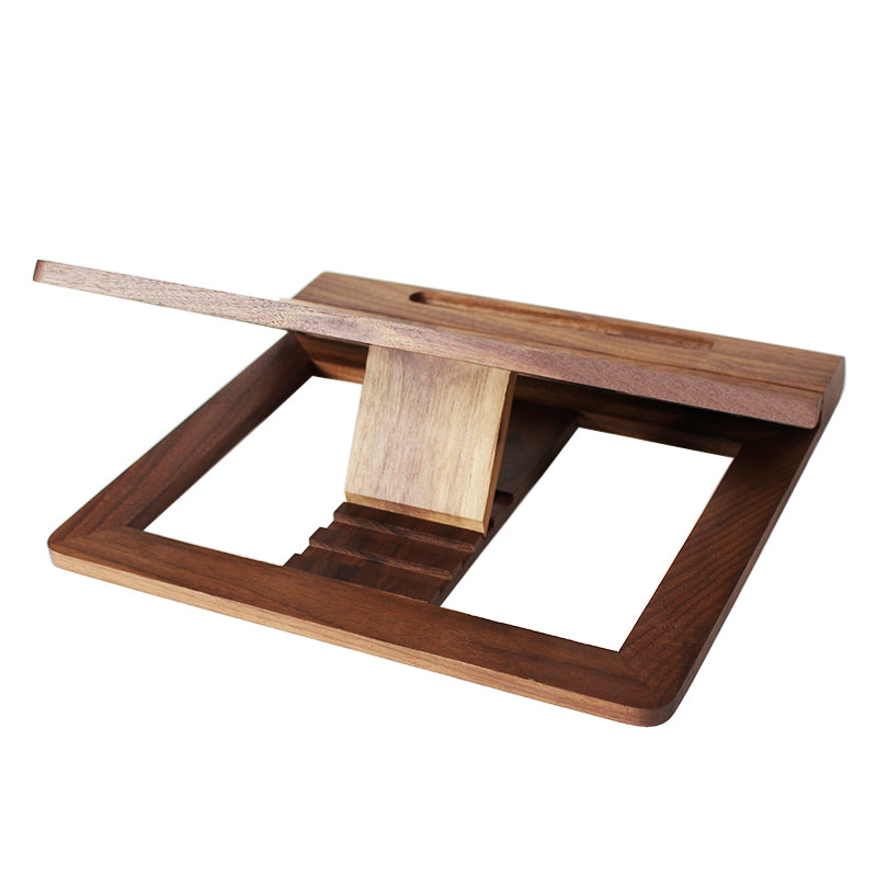 Notebook Computer Stand Solid Wood Foldable Portable - Minihomy