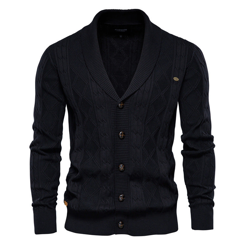 Men's Cardigan Padded Sweater - Minihomy