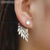 Angel Wings Women Earrings Inlaid Crystal Ear Jewelry Earring Party Gothic Feather Earrings Fashion Bijoux Gold Color - Minihomy