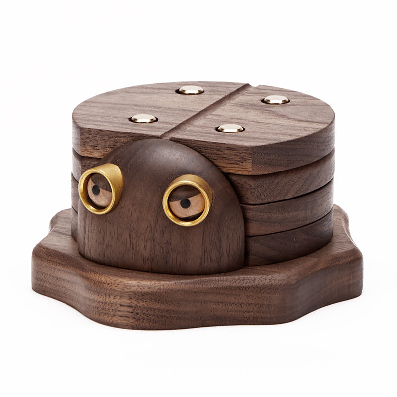 Solid Wood Living Room Desktop Light Luxury Pumping Box Mobile Phone Holder Creative Gift