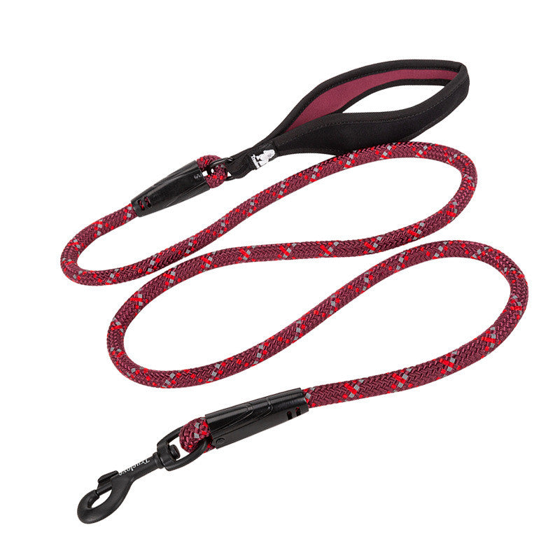 Pet Leash Adjustable Heavy Duty Neoprene Padded Handle Training Dog Walking Leash - Minihomy