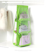 Double-sided Six-layer Visible Transparent Hanging Bag Storage - Minihomy