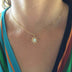 Boho Synthetic Opal Necklace Gold Sun God - Minihomy