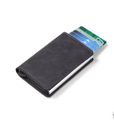 PU Automatic Card Card Holder RFID Multi-function Card Holder