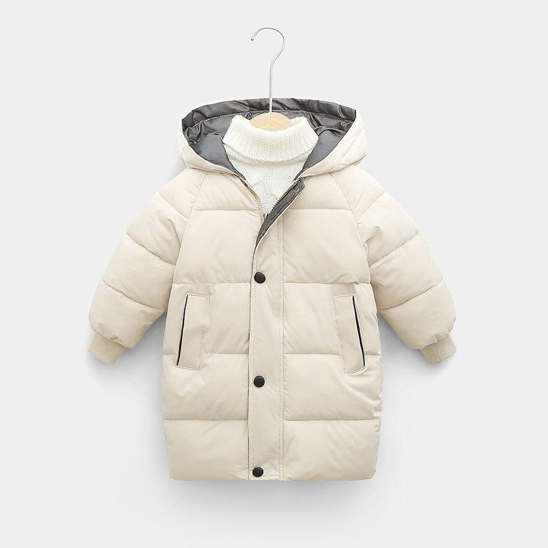 Children's Down Outerwear Winter Clothes Teen Boys Girls Cotton-Padded Parka Coats - Minihomy