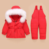 Children's down jacket suit Winter Outfit Suit Warm - Minihomy